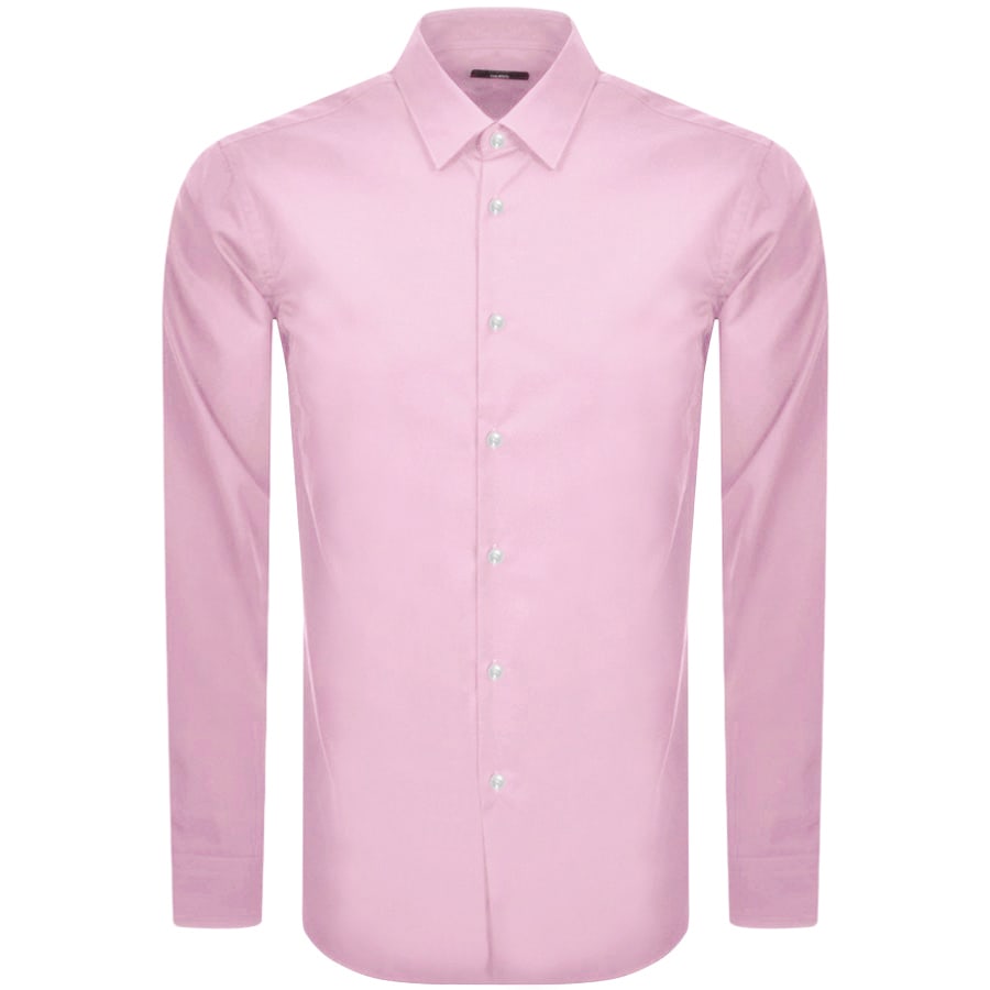 Alternative Image for ProductBOSS Isko Slim Fit Long Sleeve Shirt Pink1